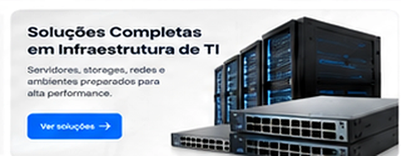 Servidores, switches e equipamentos de rede